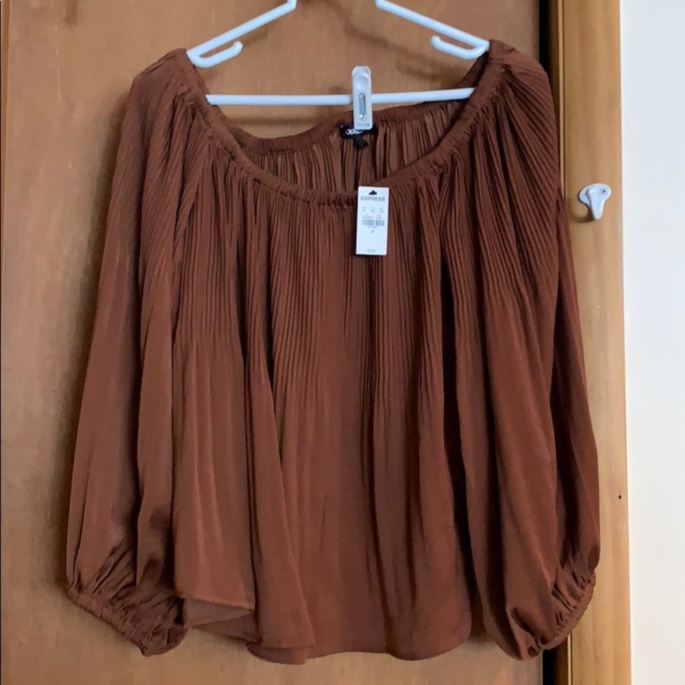Express never worn off the shoulder bubble top